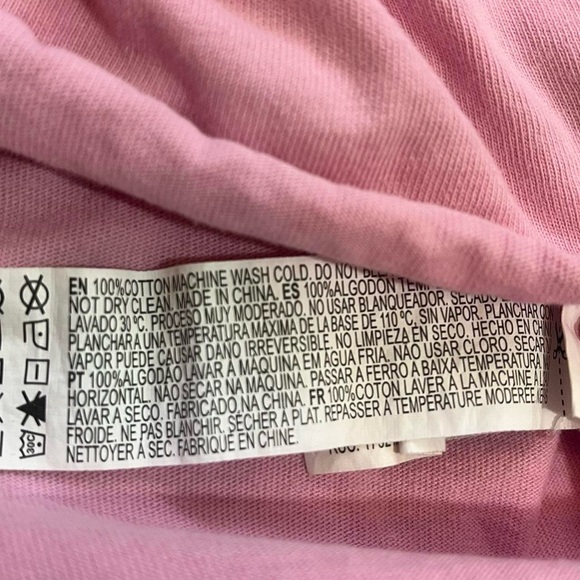 Forever 21 Medium Oversized Relaxed Fit Pink Cropped Self Love Tee Crop Top - Picture 7 of 8